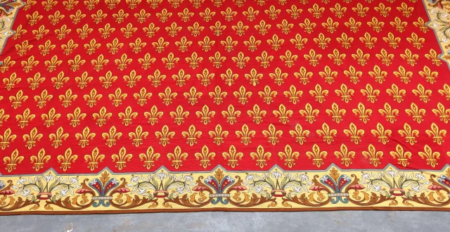 PETIT-POINT-TEPPICH — Sehr guter Zustand