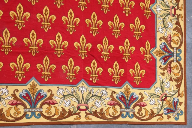 PETIT-POINT-TEPPICH — Sehr guter Zustand