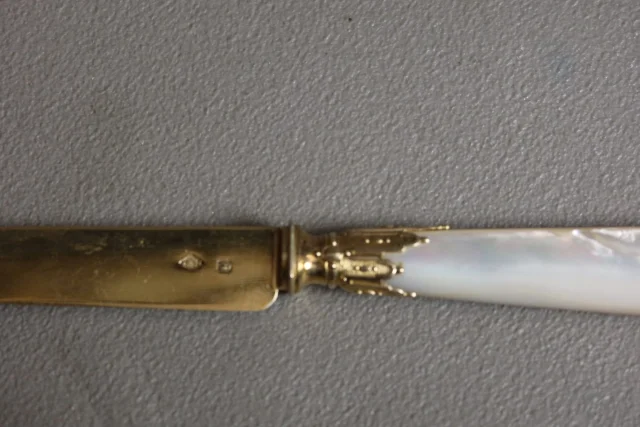 Set of twelve vermeil knives by Cardeilhac — Very good condition