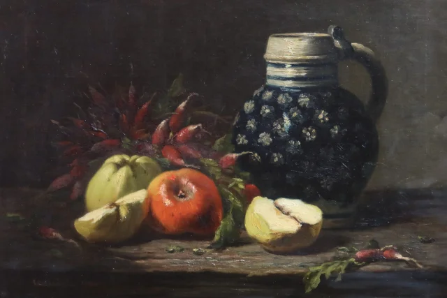Натюрморт, подписанный Эженом Клодом (1841–1922) — Очень хорошее состояние