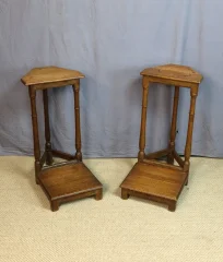 Paar koorbankstoelen, begin 19e eeuw
