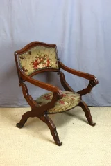Fauteuil curule XIXème siècle