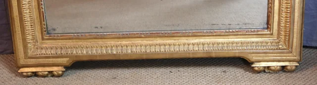 Grande specchio in legno dorato Luigi XVI — Ottimo stato