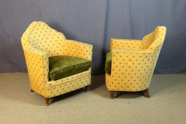 Dreiteilige Vintage-Sessel-Suite — Sehr guter Zustand