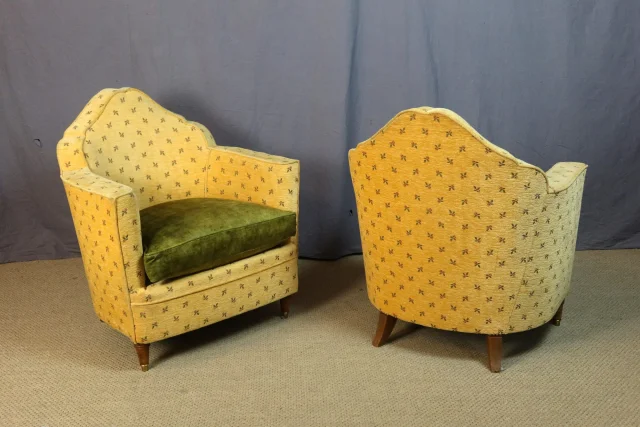 Dreiteilige Vintage-Sessel-Suite — Sehr guter Zustand