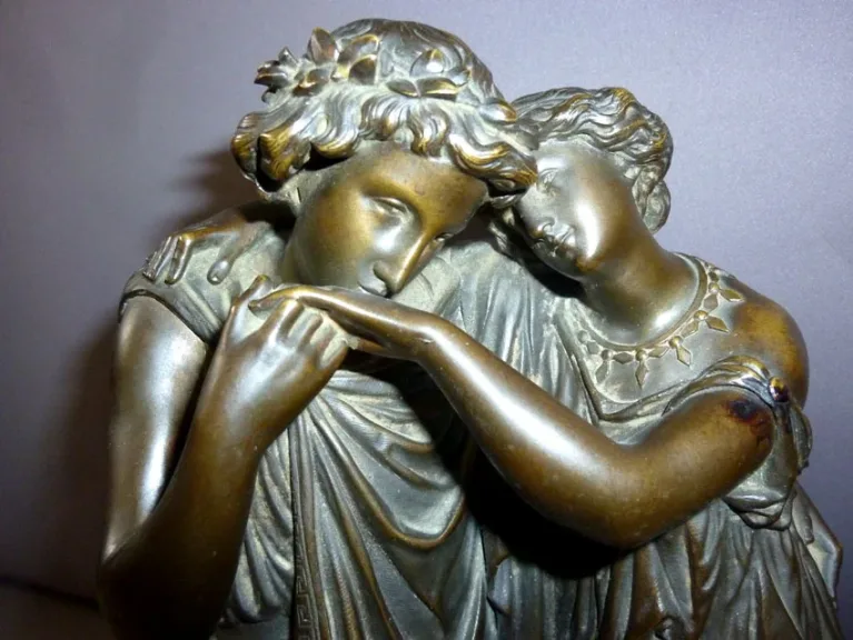 BRONZE GROUP SIGNED CH. JANSON