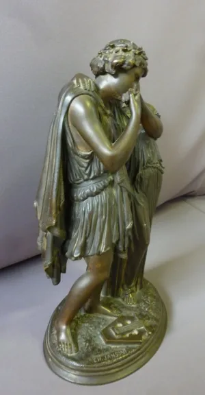 BRONZE GROUP SIGNED CH. JANSON