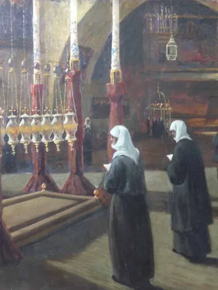 ACEITE EN LIENZO POR LOUIS GUSTAVE CAMBIER (1874-1949)