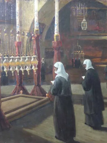 OIL ON CANVAS BY LOUIS GUSTAVE CAMBIER (1874-1949)