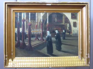 OIL ON CANVAS BY LOUIS GUSTAVE CAMBIER (1874-1949)