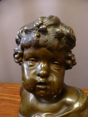 Bacchus en bronze d'après Moreau