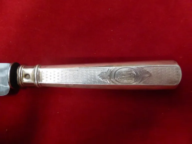 CUCHILLOS DE PLACA DE PLATA