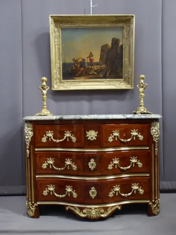 Commode en marqueterie style Régence