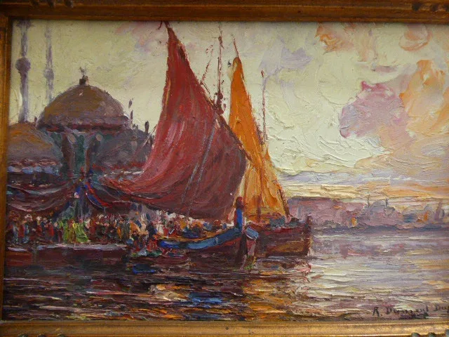 OILON PANEL SIGNED ROBERT DUMONT DUPARC