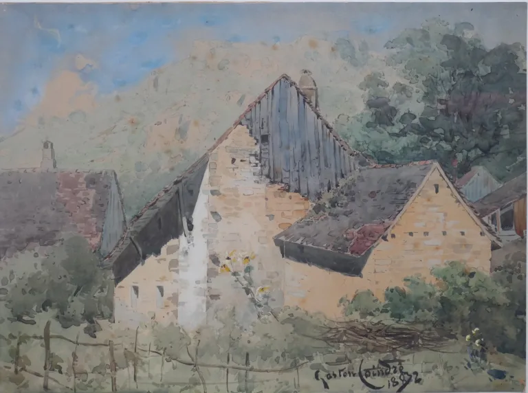 Jean Gaston COINDRE (Besançon 1844-1914)  Watercolor