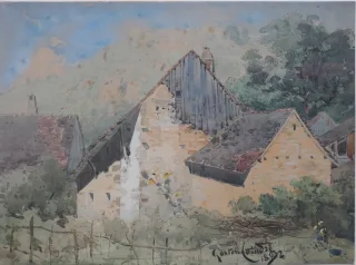 Jean Gaston COINDRE (Besançon 1844-1914)  Watercolor