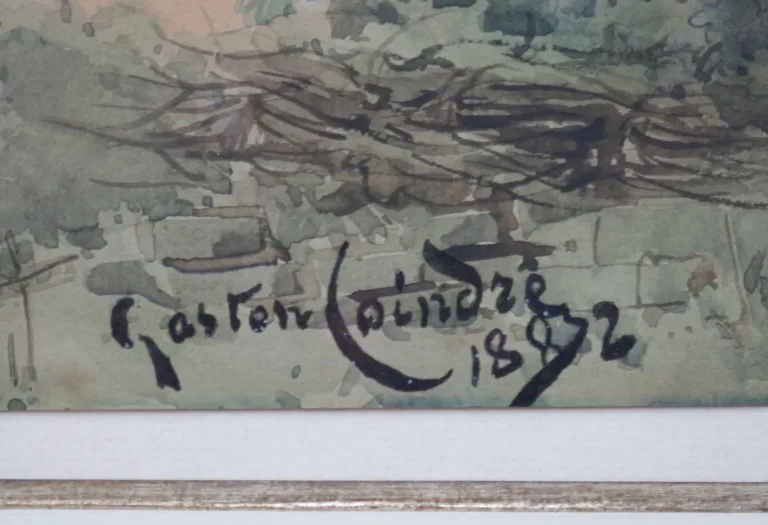 Jean Gaston COINDRE (Besançon 1844-1914)  Watercolor
