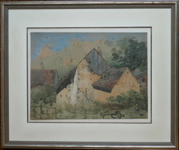 Jean Gaston COINDRE (Besançon 1844-1914)  Watercolor