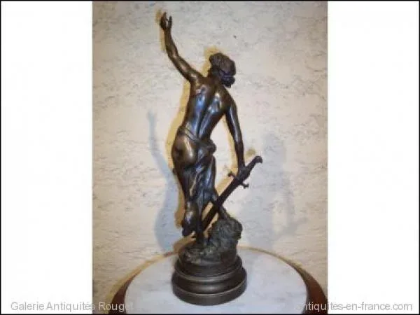 "David et Goliath" de Louis Gossin XIX ème