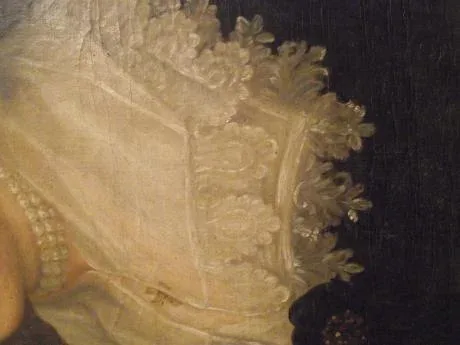 Portrait de Dame au collier de perles. XVII ème siècle