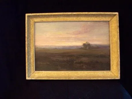 "Landschaft" E Chaumont 20. JH Öl auf Holz