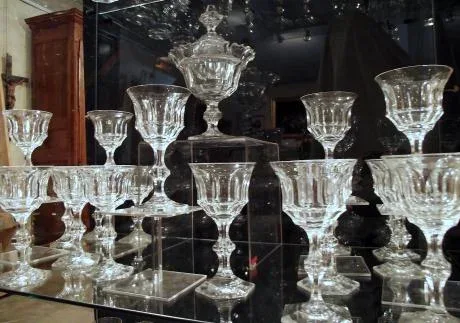 Crystal of Val Saint Lambert set of glasses. 97pieces. Circa 1840
