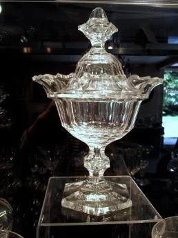 Crystal of Val Saint Lambert set of glasses. 97pieces. Circa 1840