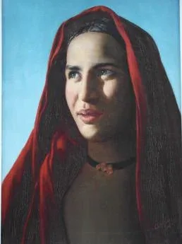ANGLADA PINTO Luis (1973-1946) Ritratti orientali di uomini e donne. firmato