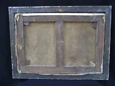 Leon Boudot ( Besançon 1851 - 1928 )  Les moissons  HST 38/57 cm