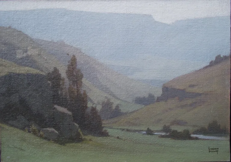 Lucien PILLOT (Vesoul 1882 -  Besançon 1973) Vallée de la Loue