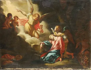 Le Christ au jardin des oliviers d'après Francesco Trevisani (1656 - Rome 1746 )