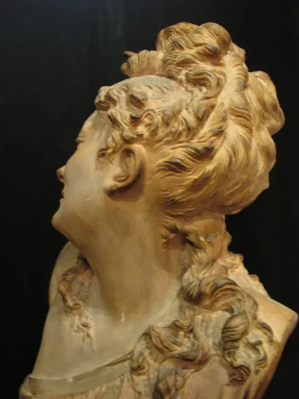 Albert-Ernest Carrier-BELLEUSE (1824 - 1887) "​​The Awakening" Bust terracotta