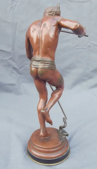 BOURGEOIS Charles Arthur, 1838-1886 ( Dijon-France) " Le charmeur de serpent"