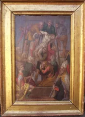 "Abstieg vom Kreuz" Prager Schule des siebzehnten Jahrhunderts.
