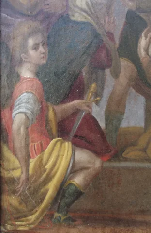 " Descente de croix "  Ecole de Prague XVIIème siècle.