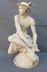 "Mercure attachant ses talonnières" d'après Jean-Baptiste PIGALLE (1714-1785) Edition MOUGIN Nancy 1906