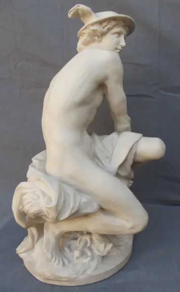 "Mercure attachant ses talonnières" d'après Jean-Baptiste PIGALLE (1714-1785) Edition MOUGIN Nancy 1906