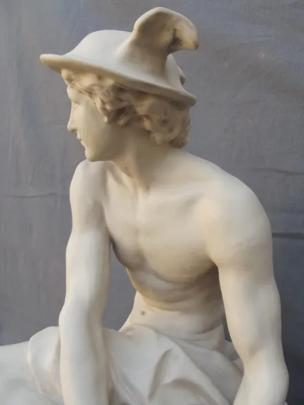 "Mercure attachant ses talonnières" d'après Jean-Baptiste PIGALLE (1714-1785) Edition MOUGIN Nancy 1906