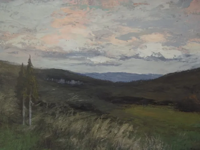 Emmanuel TEMPLEUX (1871-1957)  " Le soir, sur le Jura "