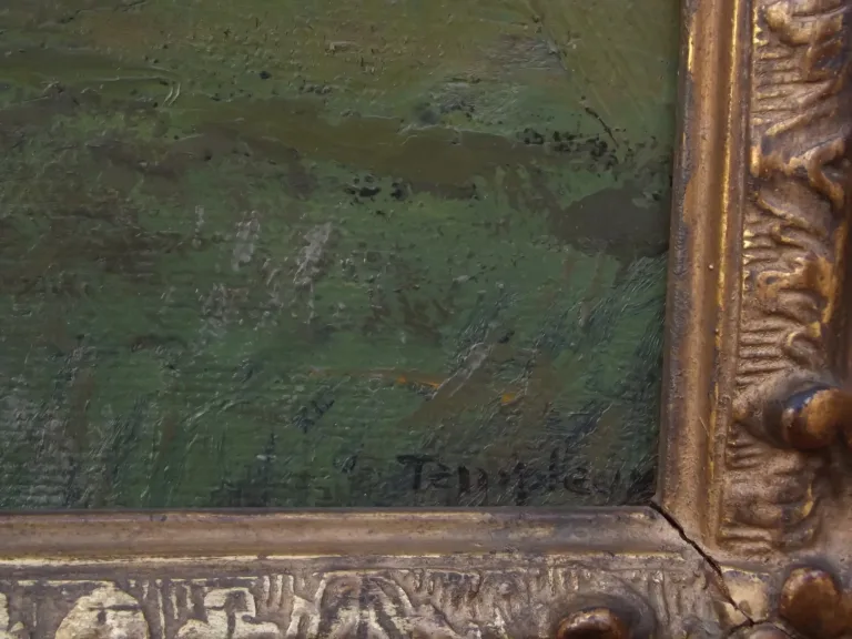 Emmanuel TEMPLEUX (1871-1957)  " Le soir, sur le Jura "