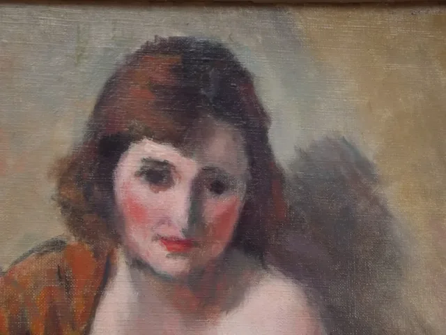 Charles Emmanuel JODELET (Augerans 1883 - Paris 1973) Young woman with guitar