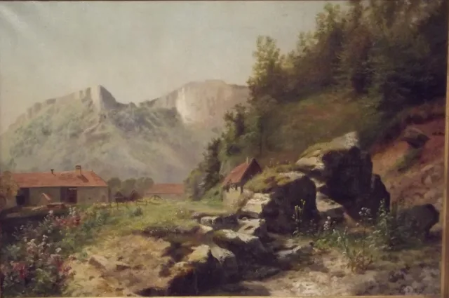 Achille GROS (Epeugney (Doubs) ?-1911) Ferme à Mouthier Haute-Pierre (Doubs)