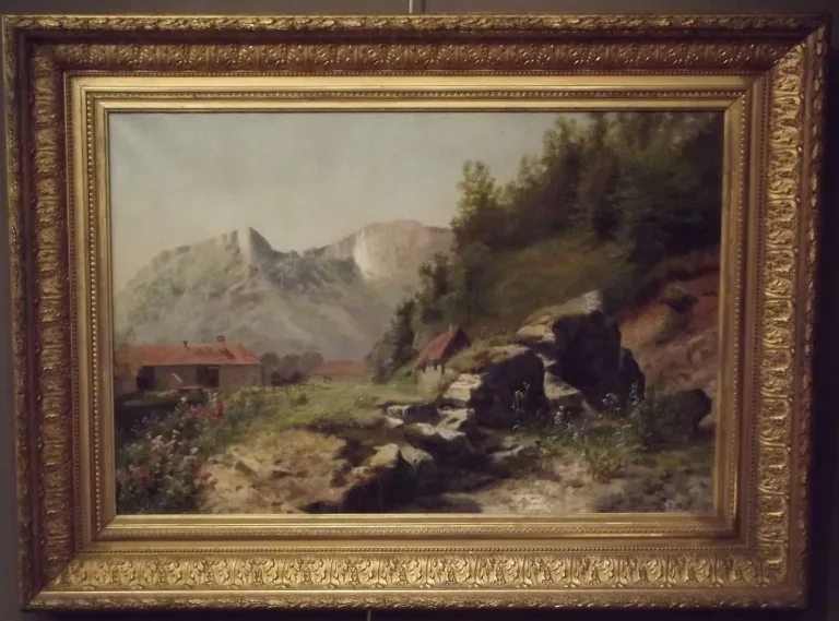Achille GROS (Epeugney (Doubs) ?-1911) Ferme à Mouthier Haute-Pierre (Doubs)