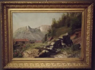 Achille GROS (Epeugney (Doubs) ?-1911) Ferme à Mouthier Haute-Pierre (Doubs)