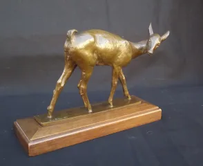 Ary BITTER (Marseille 1883 - Paris 1973) - Fawn - Bronze - Susse Frères