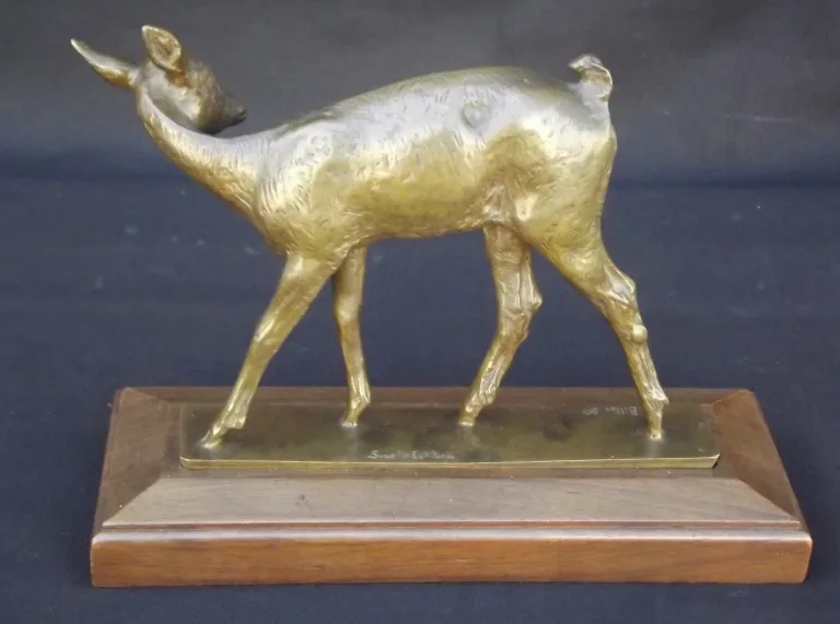 Ary BITTER (Marseille 1883 - Paris 1973) - Fawn - Bronze - Susse Frères