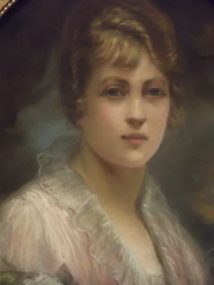 Gabrielle DEBILLEMONT-CHARDON (1860 Dijon-Paris 1957) Porträt des eleganten Pastels