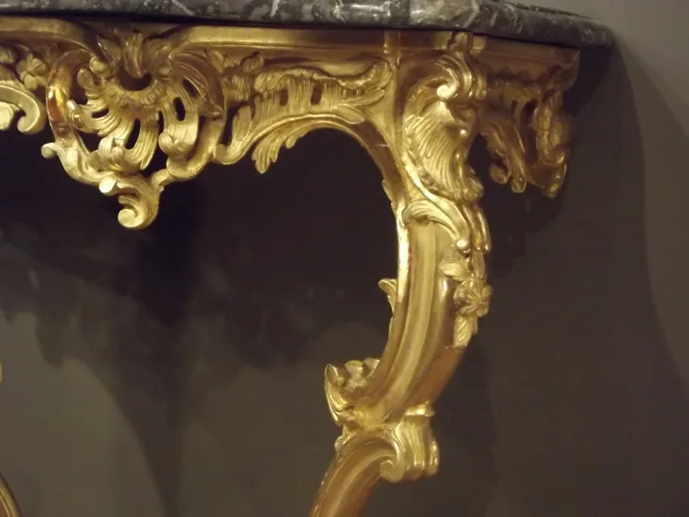 Rare Pair of Console applica giltwood Regency. (XVIII secolo)