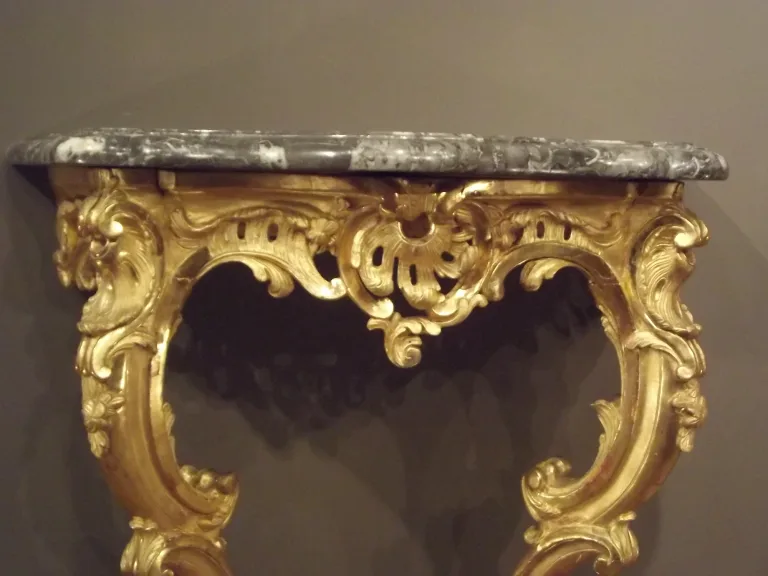 Rare Pair of Console applica giltwood Regency. (XVIII secolo)