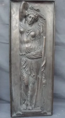 Volgens Jean Goujon (1510-1572) Bas-reliëfs in bronzen nimfen van de fontein van de onschuldigen (Parijs)